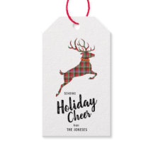 Kariert Rentier Holiday Cheer