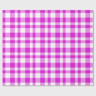Kariert rosa geschenkpapier