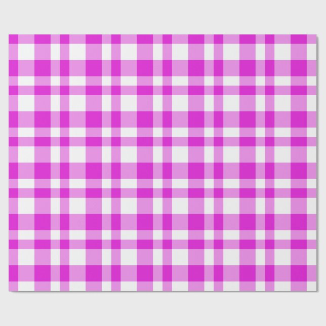 Kariert rosa geschenkpapier (Flach)