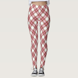 Kariert, rot leggings