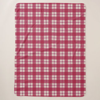 Kariert rot sherpadecke