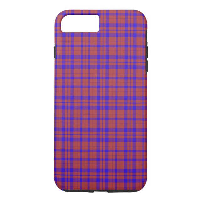 Kariert rot und blau geometrisch Case-Mate iPhone hülle (Rückseite)