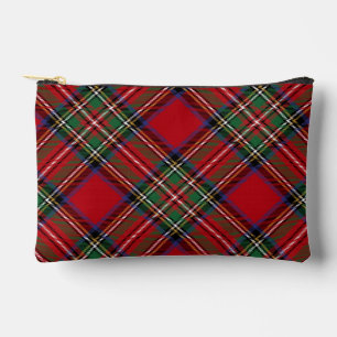 Kariert Rustic Red Green Classic Stewart Tartan Zubehörtasche