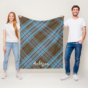 Kariert Rustikal Anderson Bauernhof Tartan Fleecedecke