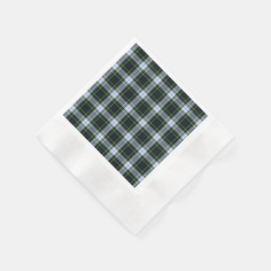 Kariert Rustikaler Clan Gordon White Green Tartan Serviette