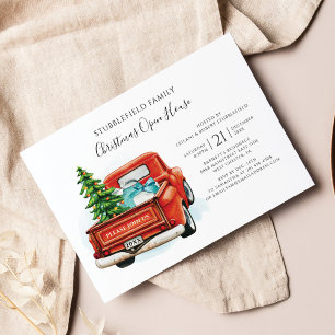 Kariert Rustikaler LKW Weihnachten Rustikale Einla Flyer