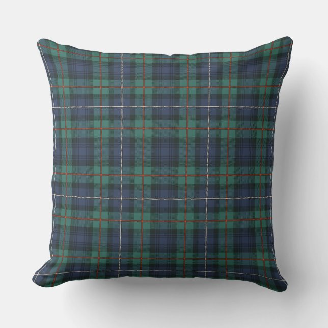 Kariert Rustikales Tartan Muster Robertson Classic Kissen (Vorderseite)