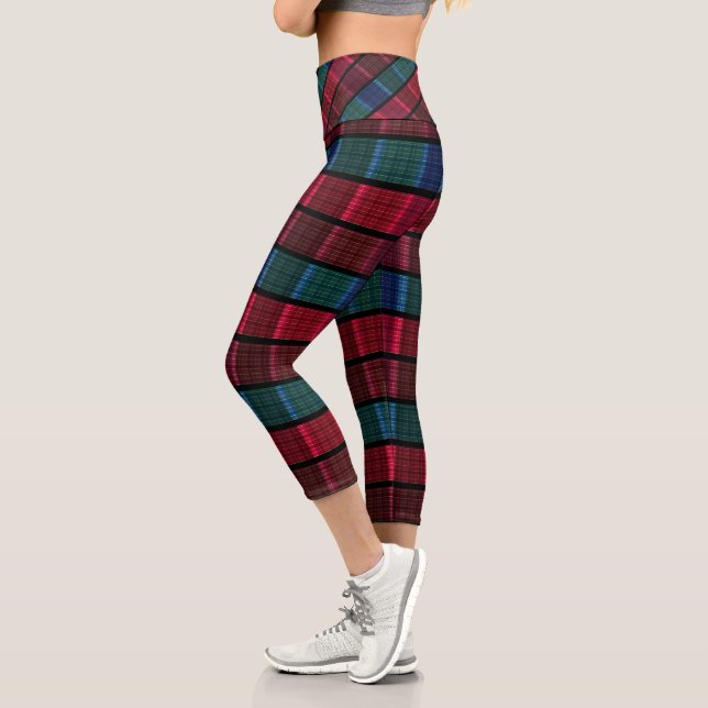 Kariert, schön kariert, bunt kariert, tartan capri leggings (Links)