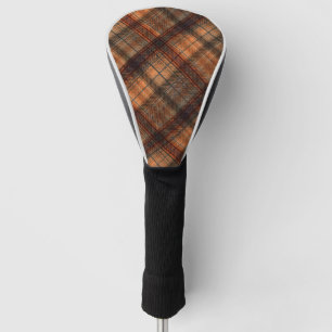 Kariert schottischer Tartan-Orange-Klassiker Golf Headcover