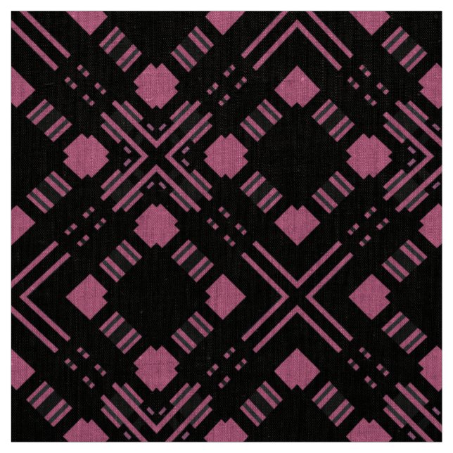 Kariert, schwarz und rosa stoff (Muster)