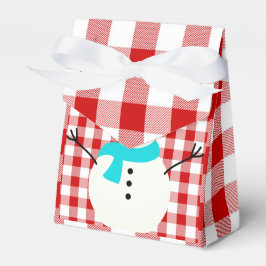 Kariert Snowman Geschenkschachtel