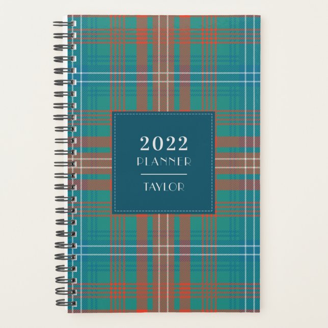 Kariert Tartan Clan Wilson Checkered 2022 Planer (Vorderseite)