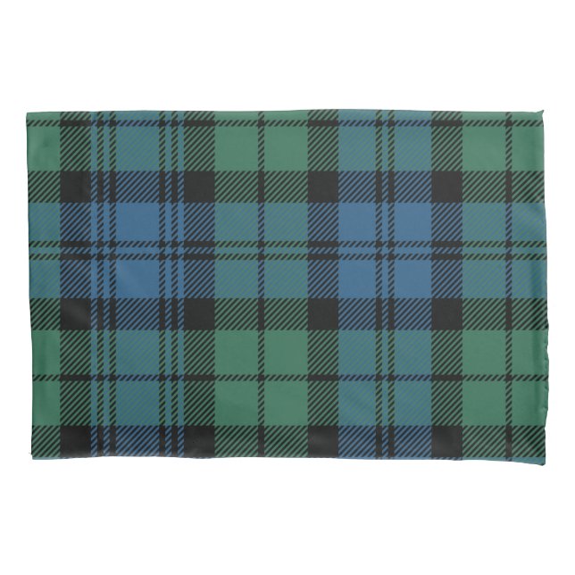 Kariert Tartan Green Blue Pattern Neue Zuhause Kissenbezug (Vorderseite-Links)