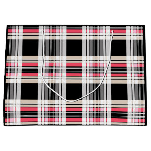Kariert, tartan große geschenktüte