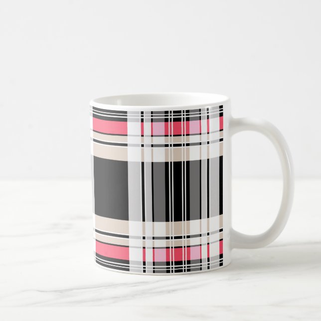 Kariert, tartan kaffeetasse (Rechts)