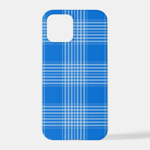 Kariert-tartan-kariert-blaue-Hintergrundbilder iPhone 12 Pro Hülle
