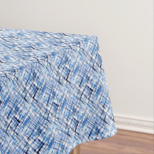 kariert, tartan, kariert, klassisch, blau, weiß tischdecke