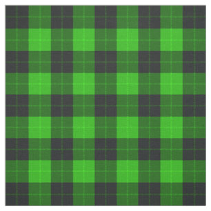 Kariert/tartan Muster grün und schwarz Stoff