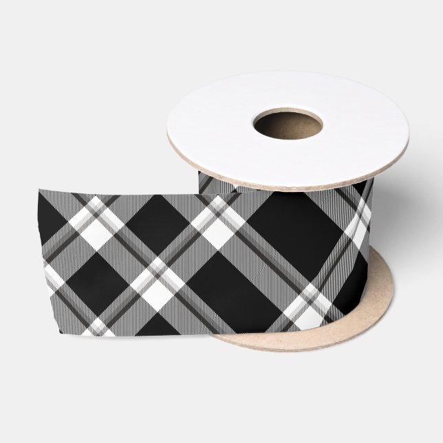 Kariert Tartan Satin Ribbon Satinband (Spule)