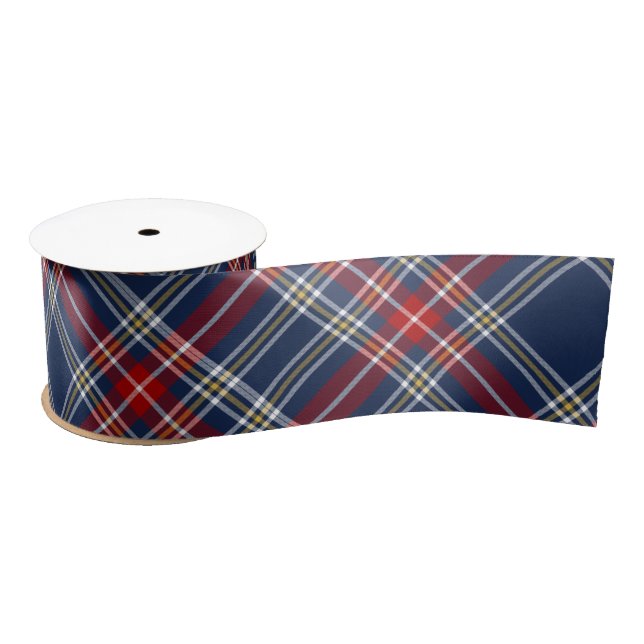 Kariert Tartan Satin Ribbon Satinband (Spule)