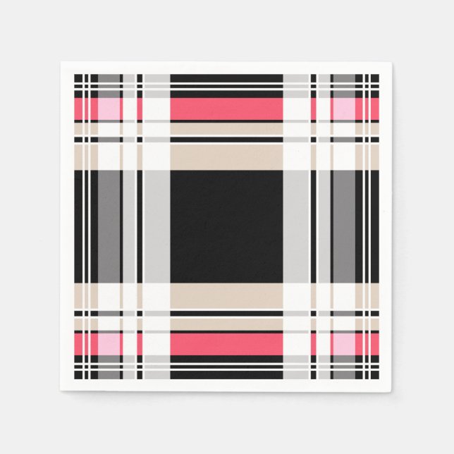 Kariert, tartan serviette (Vorderseite)