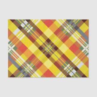 Kariert/Tartan - Sonnenblume - Seidenpapier