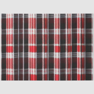 Kariert Trendy Abstrakt Red Black Collection Seidenpapier