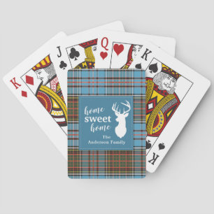 Kariert Zuhause Sweet Zuhause Tartan Anderson Tart Spielkarten