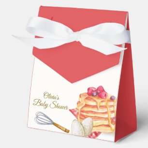 Karierte Berry Pancake Egg Whisk Brunch Babydusche Geschenkschachtel