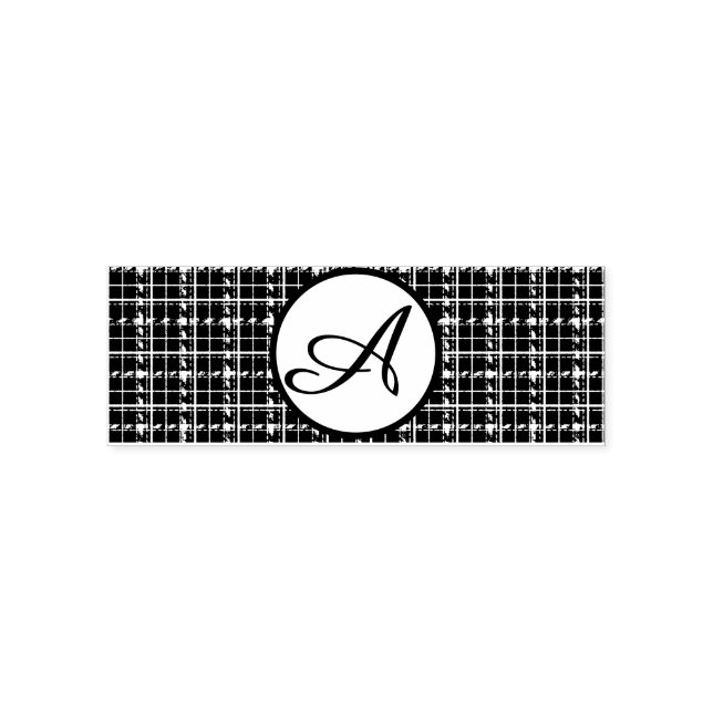 Karierte Briefmarke der Selbstfarbigkeit Permastempel (Design)