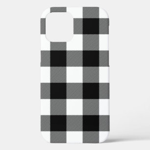 Karierte Case-Mate iPhone Cas in Schwarz und Weiß  Hülle