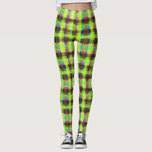 Karierte Einstellung Leggings