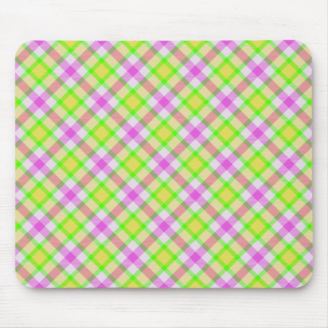 Karierte Farbe Mousepad (Vorne)