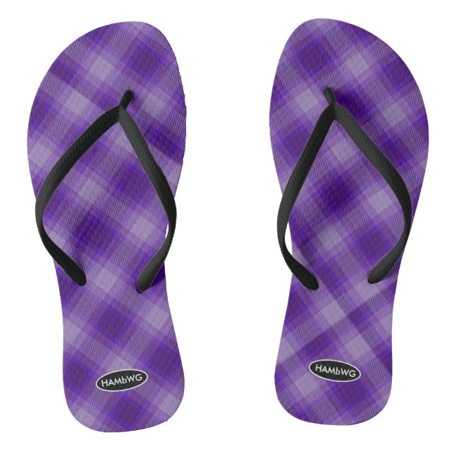 Karierte Flip-Flops-HAMbWG-Flip-Flops für Frauen Flip Flops (Fußbett)