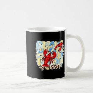 Karierte Flusskrebs-Saison lustige Louisiana-Meere Kaffeetasse