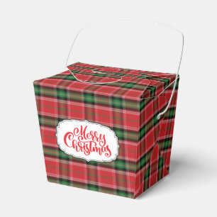 Karierte Gefälligkeitsbox für Rot und Grün Geschenkschachtel