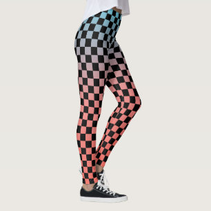 Karierte Gradient-Leggings Leggings