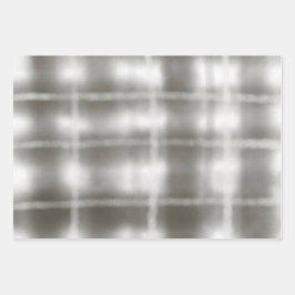karierte graue Tartan Pastel Aquarell rustikal Geschenkpapier Set