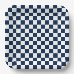 Karierte Halloween-Papierplatte Pappteller