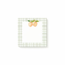 Karierte Hinweise & Pfirsiche 3 x 3