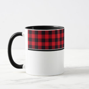 Karierte Kaffee-Tasse Tasse