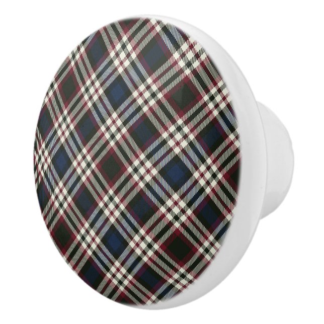 Karierte Keramik Keramikknauf (Rechts)