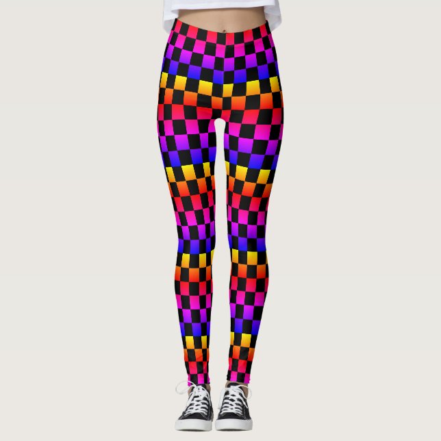 Karierte Leggings (Vorderseite)