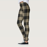 Karierte Leggings in Black Beige<br><div class="desc">Karierte Leggings in Schwarz und Beige - MIGNED-Design</div>