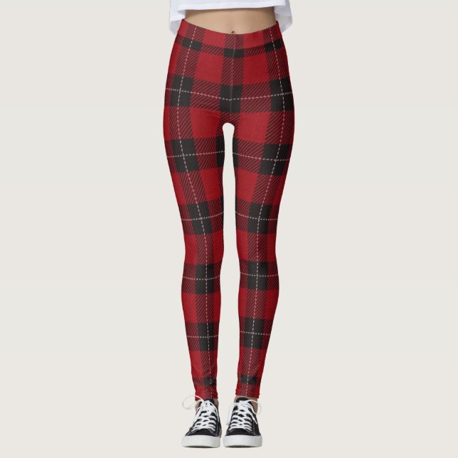 Karierte Leggings von Red Black (Vorderseite)