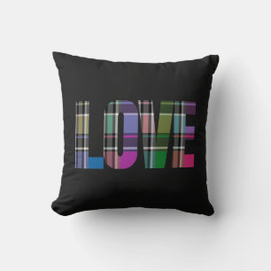 Karierte Liebe Akzent Pillow von HAMbyWG Kissen