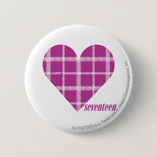 Karierte lila 2 button