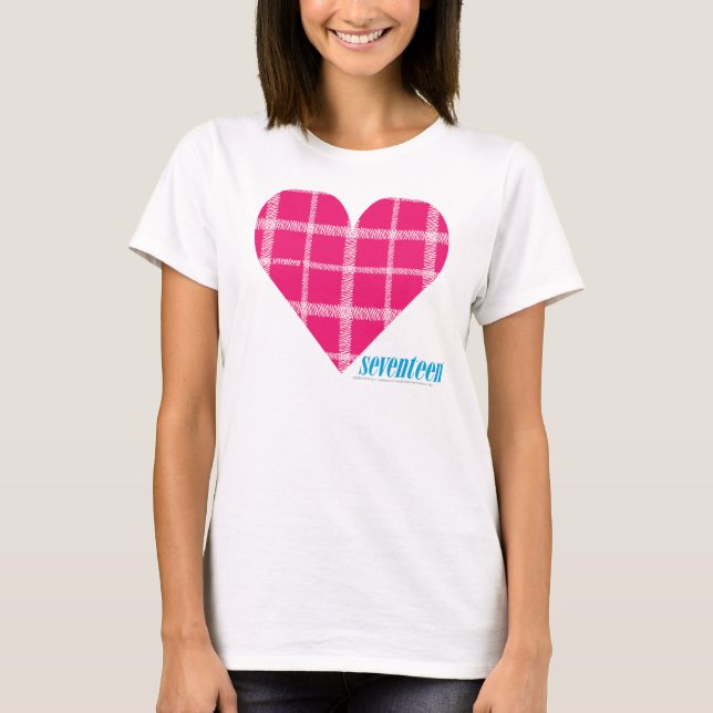 Karierte Magenta 2 T-Shirt (Vorderseite)