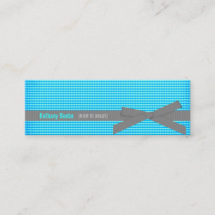 Karierte Mama nennende Karten (aquamarin)