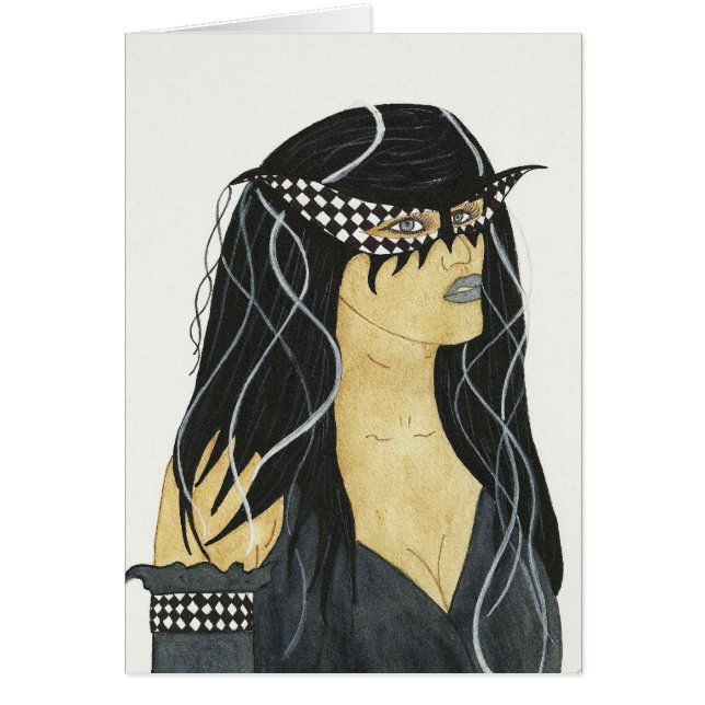 Karierte Maske (Vorne)